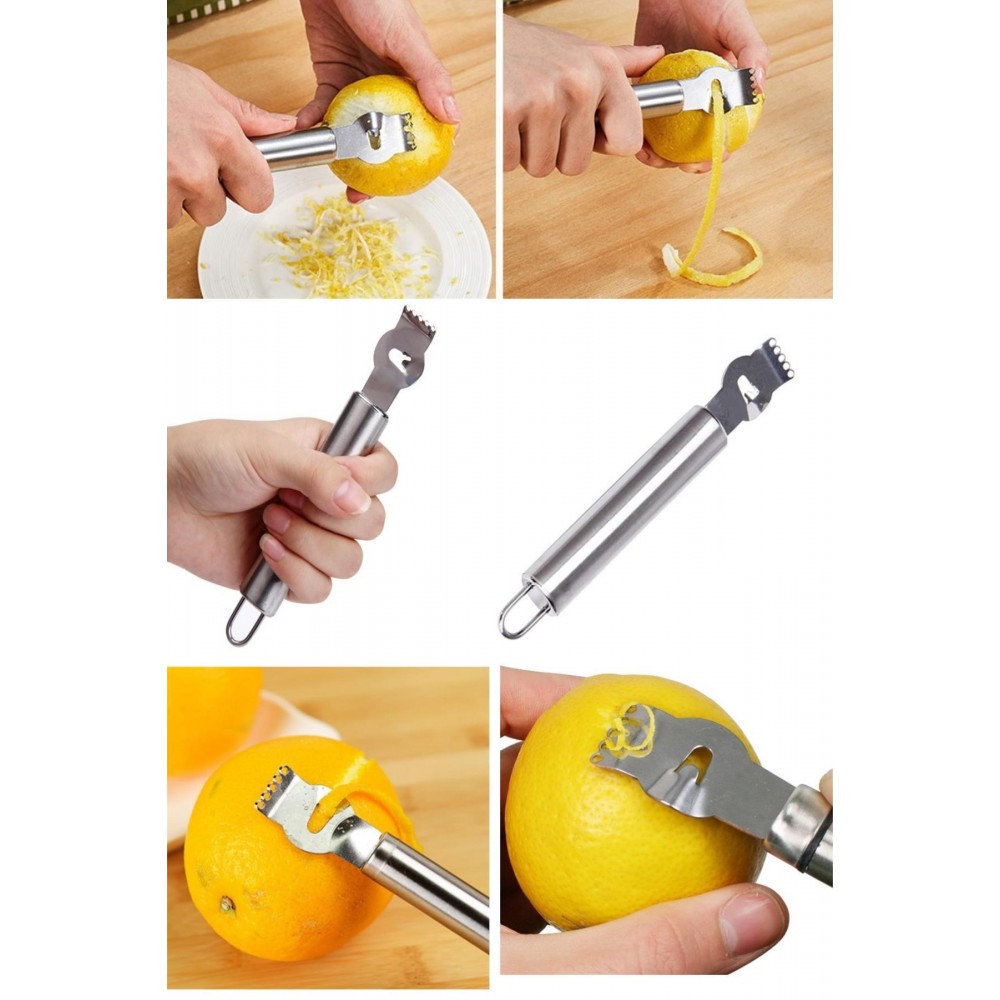 Narenciye Portakal Limon Kabuk Çizici Sıyırıcı Soyucu Rende