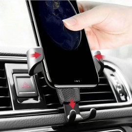  Araç İçi Klima Izgarasına Takılabilen Plastik Oto Telefon Tutucu Gravity