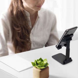 Siyah Aynalı Cep Telefonu Sabitleyici Stand Katlanabilir Ayarlanabilir Telefon Standı