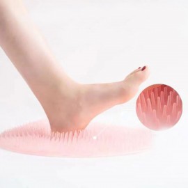 Silikon Fırçalı Banyo Masaj Matı ve  Ayaklar için Topuk Masaj Paspası
