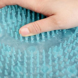 Silikon Fırçalı Banyo Masaj Matı ve  Ayaklar için Topuk Masaj Paspası