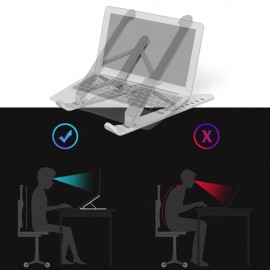 Ayarlanabilir Plastik Dizüstü Destek Tabanı Katlanabilir Taşınabilir Laptop Sehpası Yükseltici