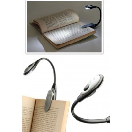 Kitap Okuma Lambası Kıskaçlı Işık Pilli Aydınlatma Kitap Okuma Işığı